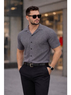 Ixir Erkek Kısa Kol Yazlık %100 Pamuk Gömlek Rahat Dokulu Terletmeyen T-Shirt