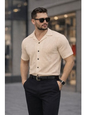 Ixir Erkek Kısa Kol Yazlık %100 Pamuk Gömlek Rahat Dokulu Terletmeyen T-Shirt