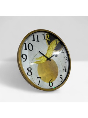 Renklime Model 12 Metal Duvar Saati 60 cm