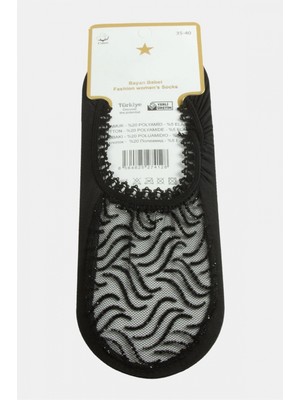 Pileli Store Oval Dantel Babet Çorap