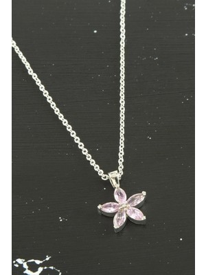 Kocadal Papatya Zirkon Taşlı Trend Kolye