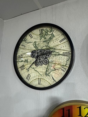 Renklime Model 6 Metal Duvar Saati 60 cm