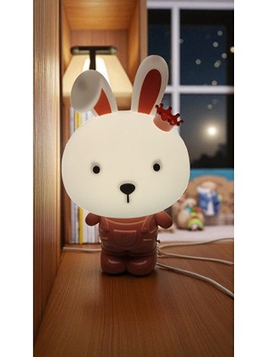 Famemus Accessory Koca Kafa Tavşan Gece Lambası