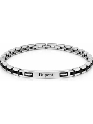 Dupont Milano Dupont Mılano DM-SB-004-SB Gümüş Siyah Renk Erkek Çelik Bileklik