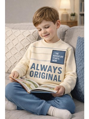 Melodi Kids Erkek Çocuk Mevsimlik Pamuklu Alt Üst Takım Eşofman