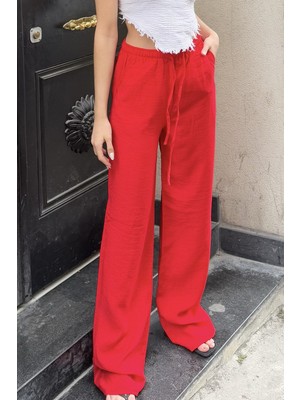 la & vetta Keten Karışımlı Bol Kesim Pantolon