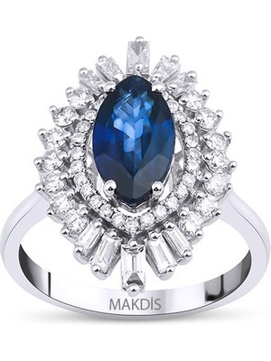 Makdis Pırlanta 2.70 Karat Safir Pırlanta Yüzük