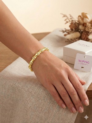 Belirtilmemiş Xuping 14K Bambu Bileklik, Çelik Bileklik,zarif,şık ,özel Gün, Doğum Günü, Sevgililer Günü