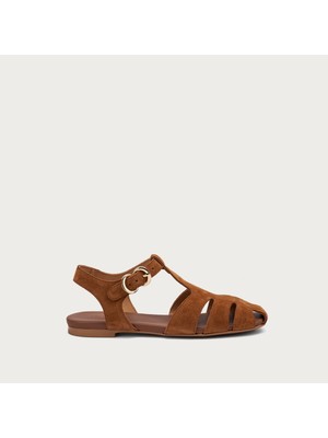 Kadın Sandalet 69F0 Frau Suede Fısherman Sandals