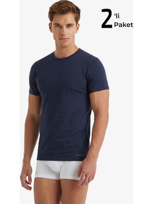Blackspade Erkek Tshirt 2li Paket Tender Cotton 9675 - Lacivert