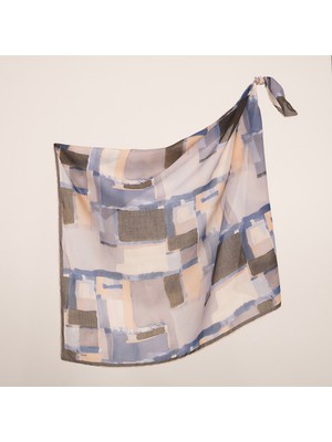 Piramit Naturel Eşarp | Renk Katmanları