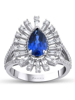 Makdis Pırlanta 2.55 Karat Safir Pırlanta Yüzük