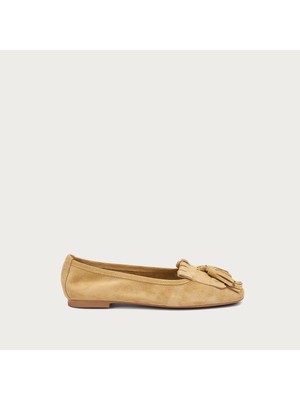 Kadın Babet 69B7 Frau Suede Loafers Wıth Tassel