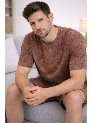 Koza İç Giyim Erkek Şortlu Cepli Pijama Takımı