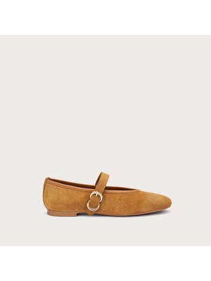 Kadın Babet 69B3 Frau Suede Ballet Flats