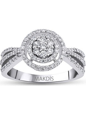 Makdis Pırlanta 0.70 Karat Fantezi Pırlanta Yüzük