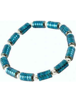 Pileli Store Hematit Doğaltaş Bileklik