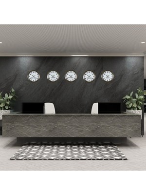 Venüs Shopping Nostaljik 36 cm Metal Eskitme Dünya Saatleri 5’li Set