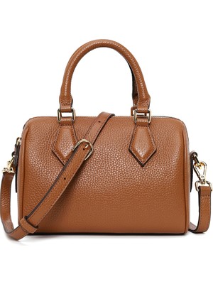 Derimod Kadın Taba Uzun Askılı Deri Kol Çantası 25WBD2314FT