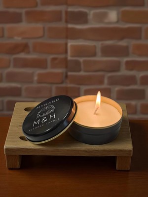 MyBru Myhand Soyawax Siyah Teneke Mum Kokusuz Kutu Mum 60 gr