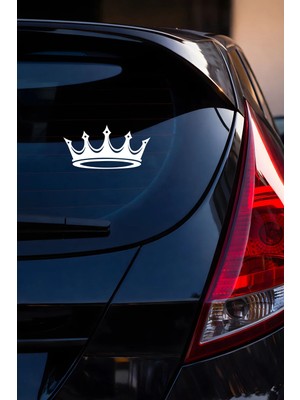 Mıgnatıs Kral Tacı Oto Sticker - Kraliyet Tacı Araç Sticker - Motor Sticker 15X8CM