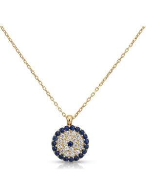 Hakan Mücevherat Nazar Boncuklu Kolye 14 Ayar Altın