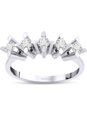 Makdis Pırlanta 0.45 Karat Beştaş Pırlanta Yüzük