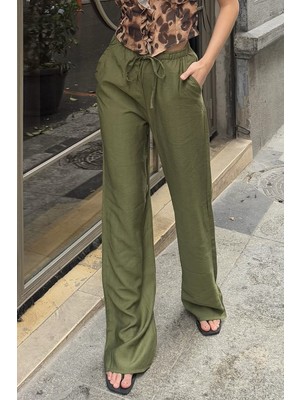 la & vetta Keten Karışımlı Bol Kesim Pantolon