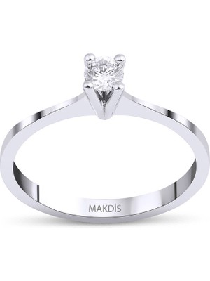 Makdis Pırlanta 0.15 Karat Tektaş Pırlanta Yüzük