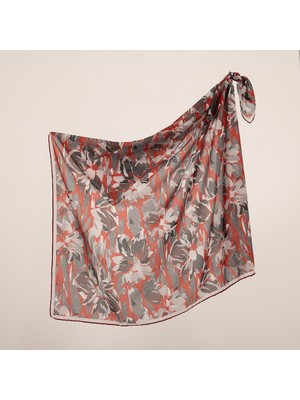 Piramit Naturel Eşarp | Menekşe