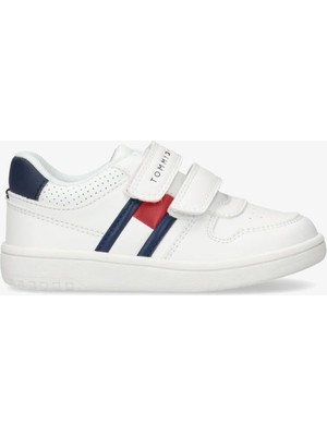 Tommy Hilfiger Flag Velcro Bebek Beyaz Spor AYAKKABI.X336
