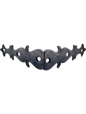 Oska Global Antika Tarz Dekoratif Pirinç Kelebek Gönye - Yan, 105X105 Mm, Oksit