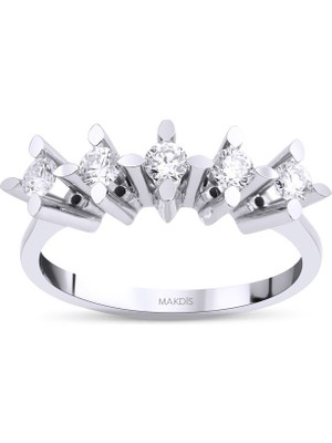 Makdis Pırlanta 0.60 Karat Beştaş Pırlanta Yüzük