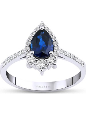 Makdis Pırlanta 1.20 Karat Safir Pırlanta Yüzük