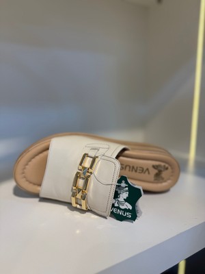 Venüs Kadın Hakiki Deri Toka Detaylı Günlük Terlik 2409915Y