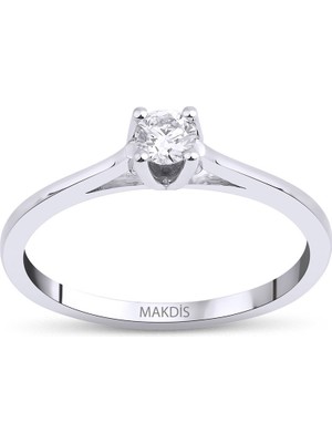 Makdis Pırlanta 0.15 Karat Tektaş Pırlanta Yüzük