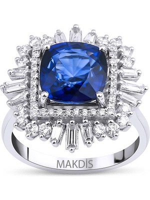 Makdis Pırlanta 5.20 Karat Safir Pırlanta Yüzük