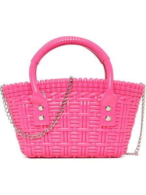 Derimod Kadın Pembe Uzun Askılı Mini Jelly Kol Çantası 26SBD2170PV