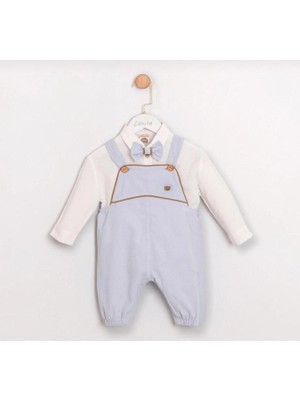 Butik Erkek Bebek Papyon Gömlek Tulum 3'parça Özel Gün Kıyafeti Pamuklu Kumaş Doğumgünü Düğün