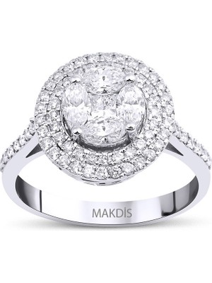 Makdis Pırlanta 1.10 Karat Markiz Pırlanta Yüzük