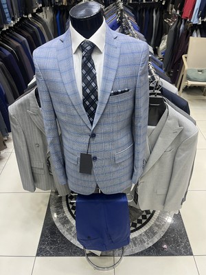 Massaro Yün Veya Pamuk Kombınlı  Erkek Takım Elbise