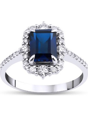 Makdis Pırlanta 2.35 Karat Safir Pırlanta Yüzük