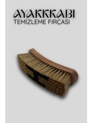 Onur Lostra Tipi At Kılı Ayakkabı Temizleme Fırçası Profesyonel Deri Ayakkabı Bakım Parlatma Fırçası 18CM