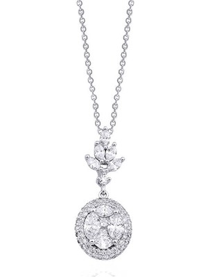 Makdis Pırlanta 1.05 Karat Markiz Pırlanta Kolye