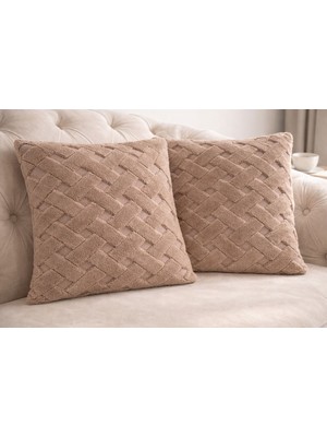 Ces Home Welsoft Kemik Dokuma Kırlent Kılıfı 2'li