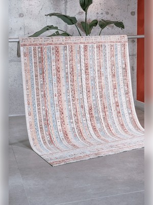 Apex Ambiance 2951 Red Sıcak Renk Tonlarını Etnik Desenler ile Buluşturan Yumuşak Tuşeli Makine Halısı