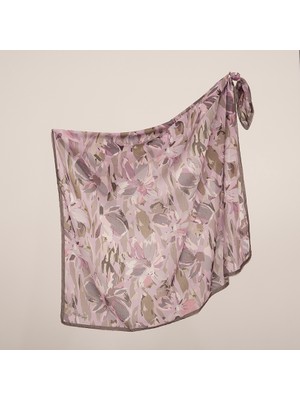 Piramit Naturel Eşarp | Menekşe