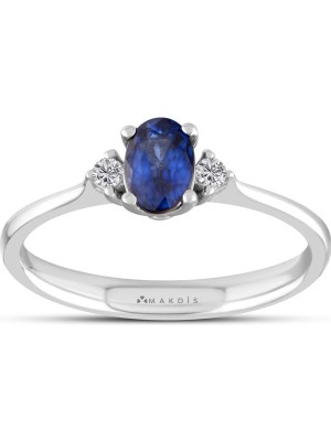 Makdis Pırlanta 0.70 Karat Safir Pırlanta Yüzük