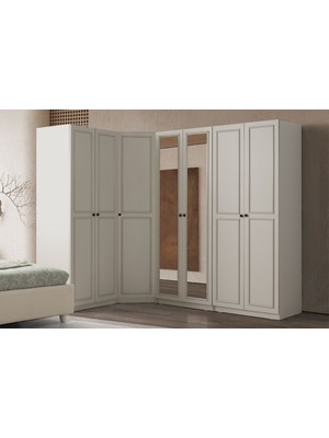 Doressa Lenta Aynalı Köşe Gardırop