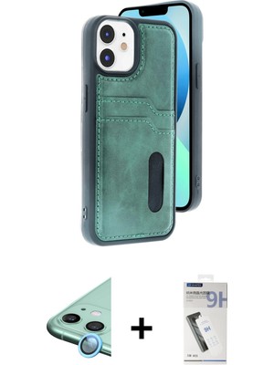 İlkyaz Fashion Ieg™ iPhone 11 Kılıf Yörünge Işık Serisi - Şeffaf Uv Polymer Nano Ekran Koruyucu + Mavi Raz